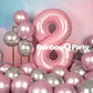 Rainbowq Party 8 Balloon Number 40 Inch For Boy Or Girl Big Pink 0-9 Foil Mylar Large 8 Number Balloon Happy 8Th Birthday Party