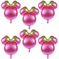 6 Pcs Mouse Head Balloons, 24'' Mouse Mylar Balloon Jumbo Mouse Head Aluminum Foil Balloons For Birthday Party Decorations Baby Shower Supplies Party Favors