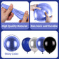 Paready Metallic Balloons Set - Blue, Black & Silver - Rubber Party Balloons for Kids & Adults - Birthday, Wedding, Baby Shower
