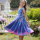 Bow Dream Girl Dress and Matching American Girl Doll Clothes Accessories Rainbow Mermaid Unicorn Size 130