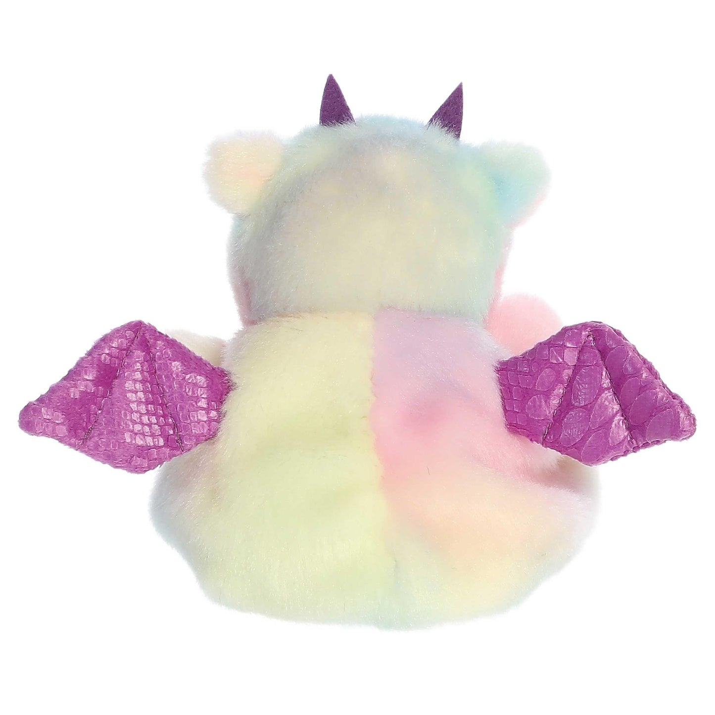 Aurora® Adorable Palm Pals™ Aster Dragon™ Stuffed Animal - Pocket-Sized Play - Collectable Fun - Rainbow 5 Inches