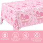Gatherfun Baby Girl Shower Party Supplies: 2-Pack Its A Girl Decorations,Disposable Plastic Tablecloth, Ideal Table Cover for Ba