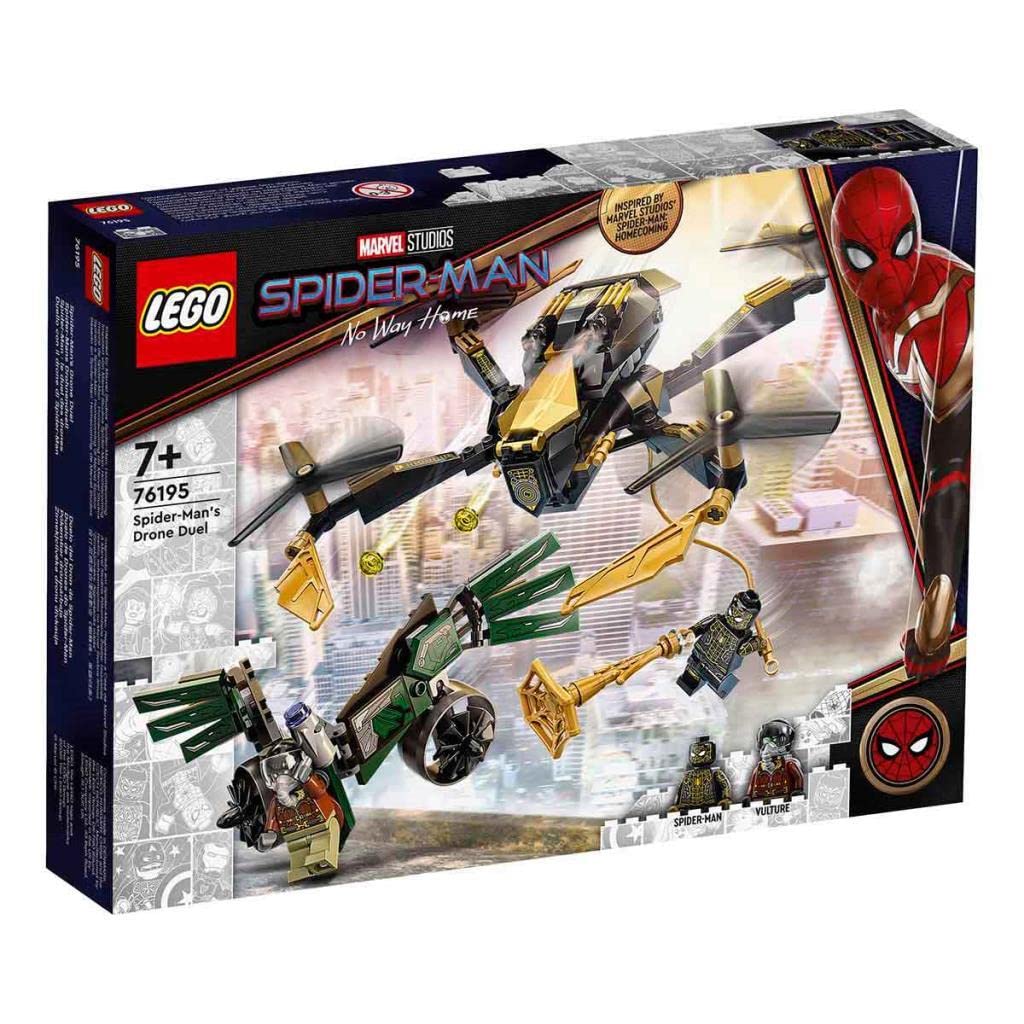 Lego® Super Heroes Marvel Spider-Man’S Drone Duel 76195 Building Kit;Spider-Man And Vulture Drone Playset