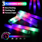 Wellent 107 Pcs Led Foam Glow Sticks, Bulk Glow Sticks, Glow In The Dark Party Supplies With 3 Modes Colorful Flashing, Neon Par