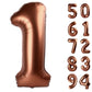 40 Inch Dark Brown 1 Balloon For First Birthday, Coffee Brown 1St Number Balloons Birthday Decorations For Girl Boy Kids Toddler