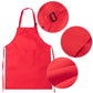 Chengu 6 Pcs Kids Apron And Chef Hat Set Adjustable Child Apron With 2 Pockets For Boys Girls Toddler Cooking Baking Painting Ki