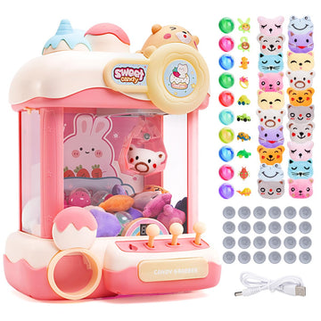 Meland Mini Claw Machine for Kids - Vending Machine Toys with Sound, Girls Toys Birthday Gift for Girls Age 3+