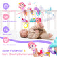 Koty Carseat Toys Hanging, Pink Mermaid Stroller Toys For Babies 0-6 Months, Baby Car Seat Toy With Crinkle, Teether, Music Box,