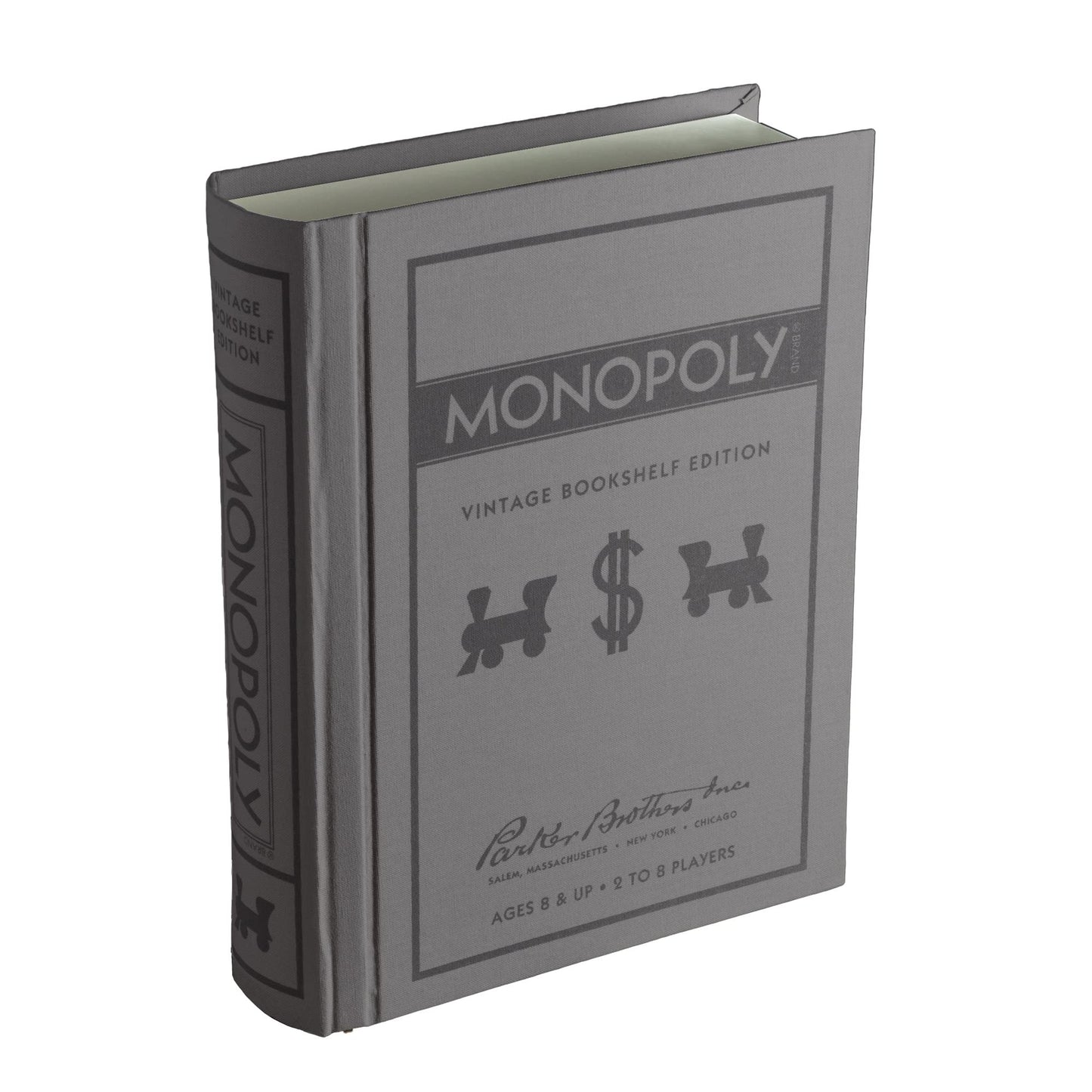 WS Game Company Monopoly Vintage Bookshelf Edition - Cardboard Model 21410