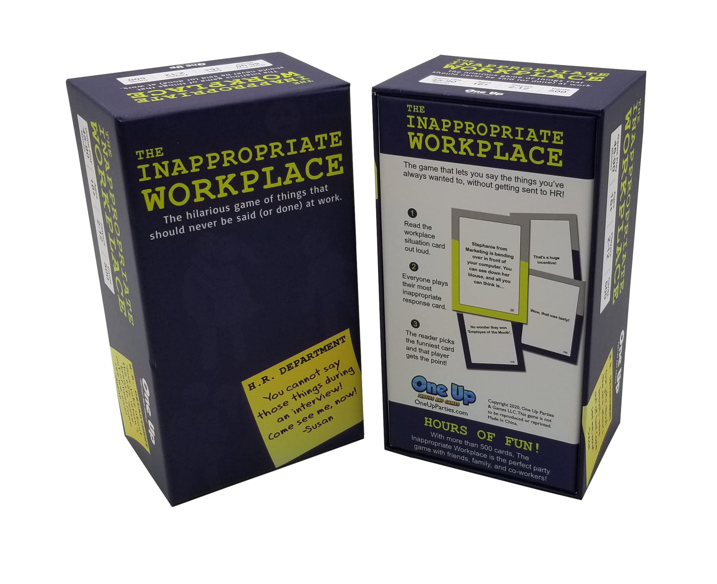 One Up Parties and Games The Inappropriate Workplace Game - Hilarious Party Game for Ages 16+, Multicolor, Made of Paper