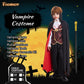 Fooecor Vampire Costume For Boys Scary Halloween Party, Vampire Teeth Cosmetic Kit Included