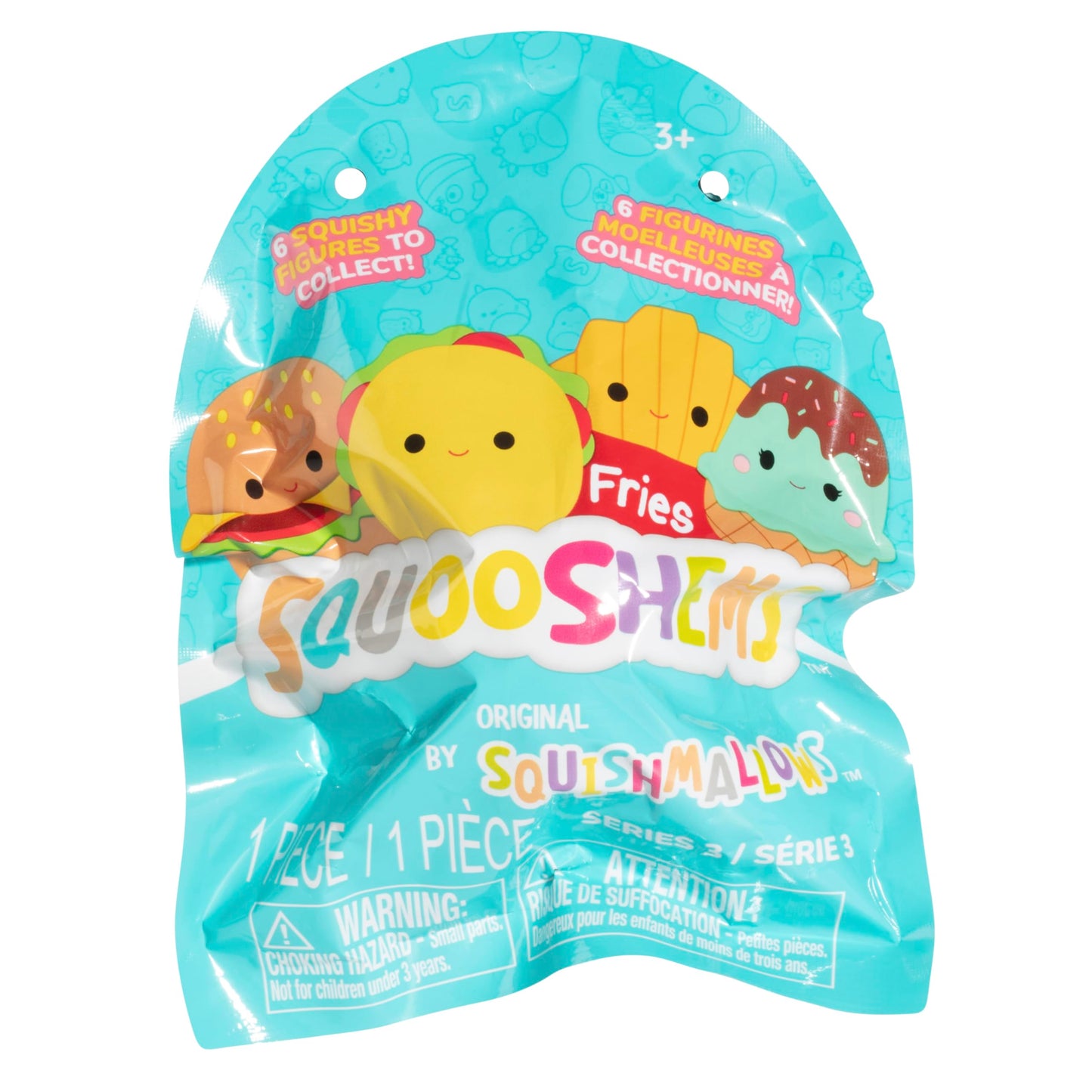 Squishmallows Squooshems Food Series Mini Squishy Toy - 1 Pack, Multi-Color, Collectible Mystery Blind Bag - Gift for Kids