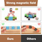 OLIA DESIGN Magnetic Blocks, 100PCS Build Magnet Magic Portal Set, Build with Cubes Tiles, STEM Building Game Sensory Surprise f
