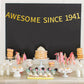 Awesome Since 1941 Banner Pre-Strung Happy 83Rd Birthday Banner Gold Glittery 83 Eighty Three Years Old Birthday Party Decoratio
