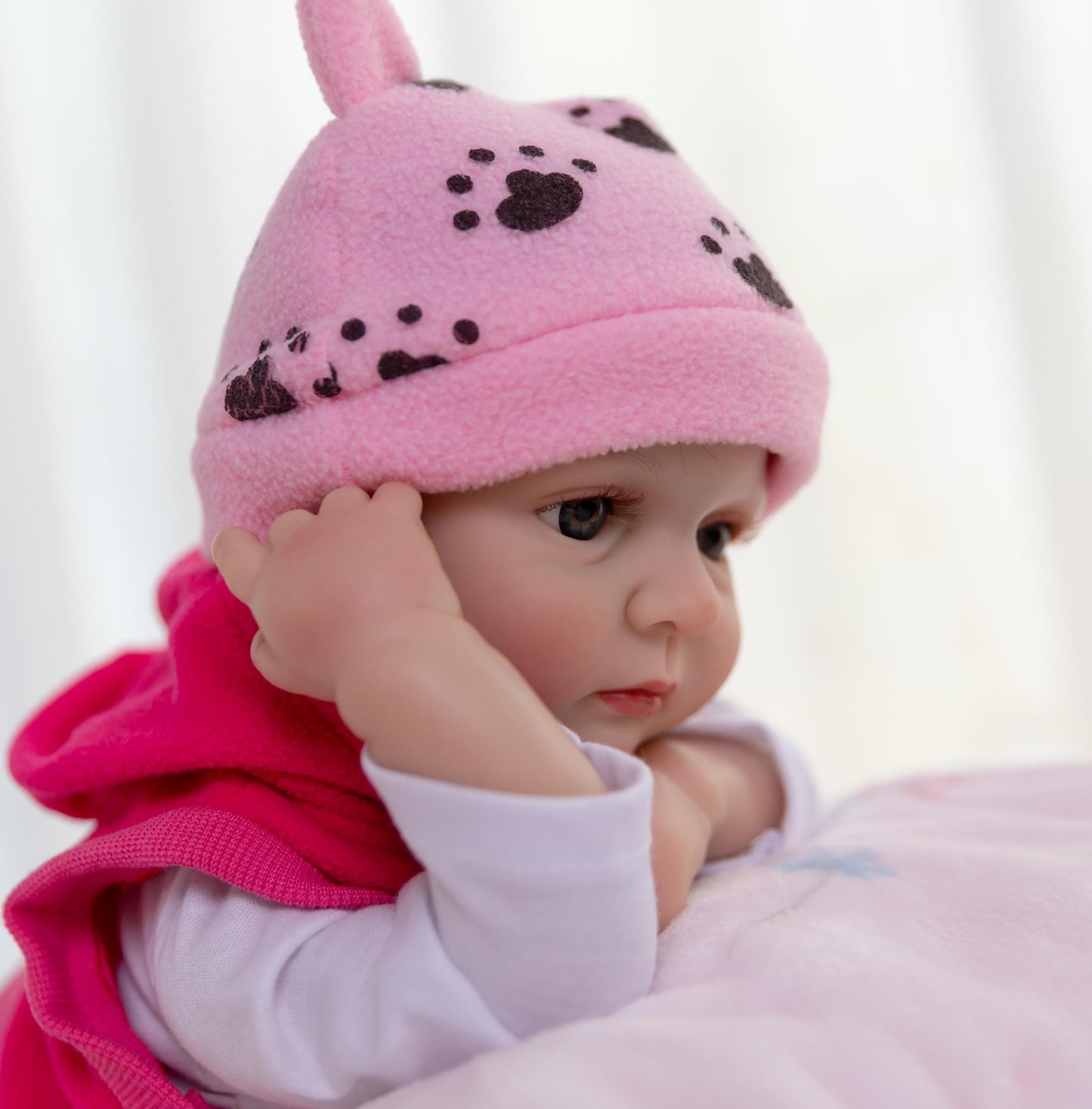 Fancci Realistic Reborn Baby Dolls,18 Inch Lifelike Newborn Baby Doll Real Life Baby Dolls Soft Weighted Reborn Doll Christmas O