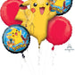 Pokemon Pikachu and Friends 5 Mylar Balloons Bouquet ~ Party Supplies