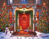 White Mountain Christmas Puzzles 1000 Pieces Winter Theme Jigsaw Puzzle For Adults And Family - Christmas Lights