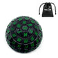Poludie 100 Sided Polyhedral Dice, Single D100 Game Dice, 100 Sided Cube with Black Pouch, D100 die 48 mm (Black with Green Numb