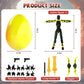 Memogizz T13 Action Figure Set, Pre-Filled Easter Egg With 3D Printed Toy, Easter Basket Stuffers For Adults, 1Pack, Blackgold