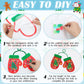 DoubleFill 48 Pcs Winter Gloves Suncatchers Craft Kits Ornaments DIY Stained Glass Effect Tissue Paper Kits Bulk for Window Deco
