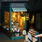 Ourmiao Book Nook Kit Soul Bookstore, Diy Wooden Booknooks Kit For Adults Women Teens, Bookshelf Diorama Miniature Scenes Insert