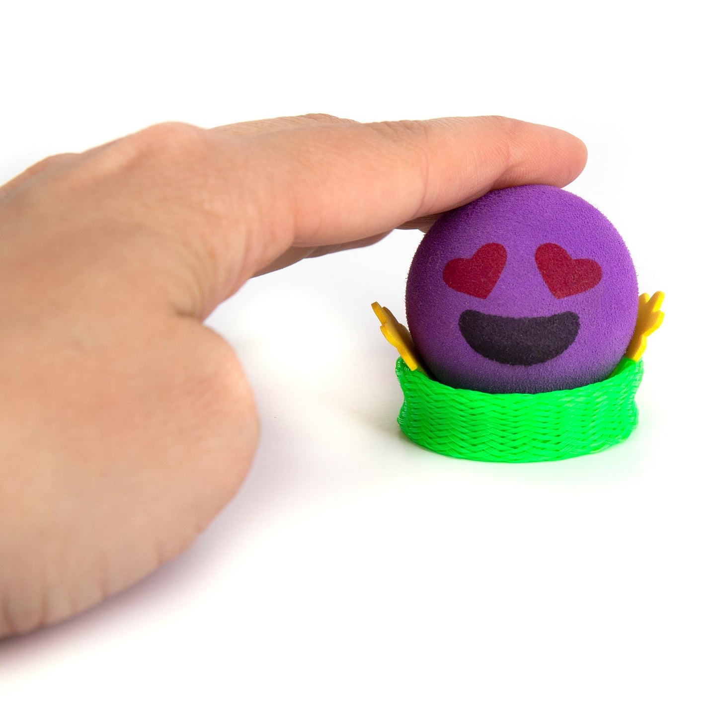 Artcreativity 24 Pc Emoticon Jumping Popper Toys, Light Up Jumping Spring Launchers With Flashing Led'S, Pop Up To 4 Feet High, Kids Jumping Toys, Led Light Up Party Favors For Kids Goodie Bags