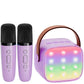 YLL Mini Kids Karaoke Machine, Purple 2 Mic, Karaoke Gifts for Girls & Boys Ages 3-12, Perfect Birthday & Easter Gift