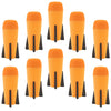 EKIND 10-Pack Mega Missile Refill for Toy Rocket Launcher  Foam  Compatible for Nerf N-Strike advanced Series (Orange)