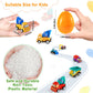 Duchong Prefilled Easter Eggs with Cars Toys for Easter Eggs Hunt,12 Packs 2.8 Plastic Eggs with Pull-Back Construction Vehicles