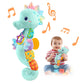 Lightdesire Baby Toys Musical Seahorse,Infant Stuffed Animal Toys With Crinkle And Rattles,Soft Sensory Toys With Textures For T