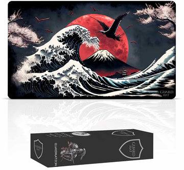 Guardmat - Waves Of Tohoku (Stitched) - Mtg Playmat - Compatible With Magic The Gathering Playmat - Play Mtg, Yugioh, Lotr, Tcg