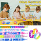 100Pcs Pop Random Bracelet,Pop Bubble Fidget Sensory Toys, Pop Toy Bulk For Party Favor, Classroom Student Prizes Easter Basket