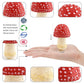 GUFOPONAS 1.5Inch Mushroom Toy Set Fantastic Fungi Figure 4PCS Realistic Life Cycle of Mushroom Decor for Diorama Projects Kids