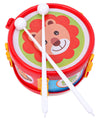 Toyfun Musical Drum For Kids Small Size With Strap And 2 Mallets Attractive Design Colour And Print May Vary