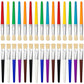 Ygaohf 30 Pcs Paint Brushes For Kids - Colorful Kids Paint Brushes Big Chubby Toddler Paint Brushes, Easy To Clean & Grip Round Flat Preschool Paint Brushes For Acrylic Washable Paint