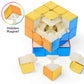 D-Fantix Magnetic Mirror Reflective Speed Cube 3X3X3, Cyclone Boys Original Stickerless Magic Cube, 3D Brain Teaser Cube, Personalized Shiny Cube Puzzles Gift For Kids Adults (56Mm)