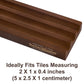 Bucher&Rossini Domino Racks - 4-Pack Nut Brown Wooden Holders for Mexican Train & Mahjoon Games