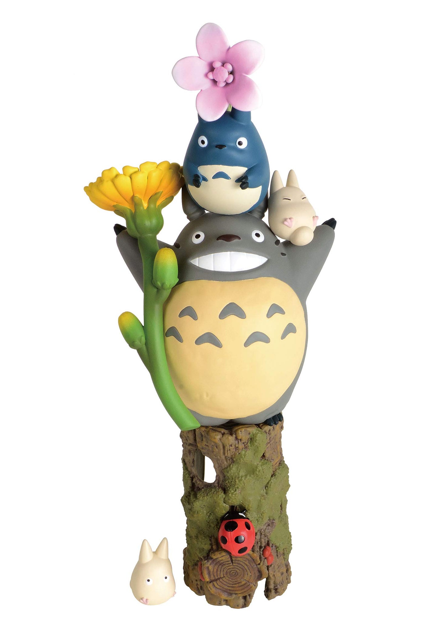 Ensky My Neighbor Totoro Flowers Nosechara Stacking Figure Assortment NOS-81 - Multi-color PVC Official Merchandise