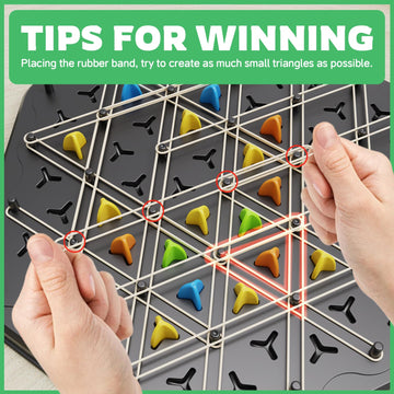 Chain Triangle Chess Game, Strategy Board Games For Kids 6-8-12, Chess Board Games For Adults, Family Games For Kids Adults, Tri