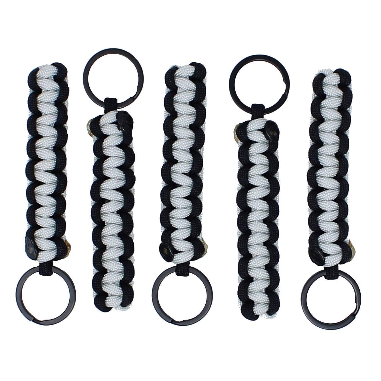 Bubbasgaragetv - Large Heavy Duty Paracord Zipper Pulls (Light Grey)