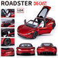 1:24 Scale Roadster Alloy Car Model Diecast Toy Vehicles for Kids, car Model,Pull Back Alloy Car with Lights and Music,Gifts for