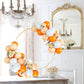 Balloons Orange And White, 50Pcs Orange Apricot White Latex Balloon, Orange White Party Balloons Birthday Balloons Decoration Fo