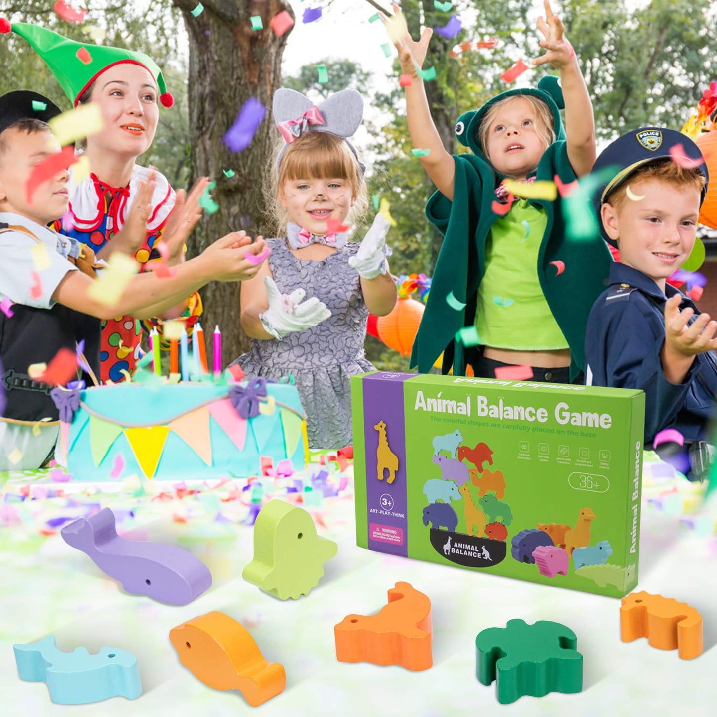 HahaGift Toddler Toys for 2-5 Year Old Boys, Ocean Toys Wooden Stacking Games for Boys Gifts for 2 3 4 Year Old Boys Girl Montes