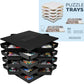 8 Puzzle Sorting Trays With Lid 8X8 Premiunm Puzzle Trays For Puzzle Lovers For Puzzles Up To 1000-1500 Pieces,Puzzle Tray, Convenient Tool For Puzzle Lovers (Black)