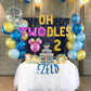 Oh Twodles Birthday Balloons, Pink Oh Twodles Balloon Birthday Banner Minnie Mouse Party Supplies Number 2 Balloon For 2Nd Secon