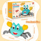Mindpal Crawling Crab Baby Toy, Tummy Time Toys Sensory Toys, Boys & Girls Toys With Music Led Light, Dancing Walking Crab Monte
