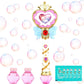 Princess Automatic Bubble Wand Solution for Toddler Kid Toy Age 1 2 3 4 5 6 7 8 1yr Year Old Little Girl Gift Blower Machine Out