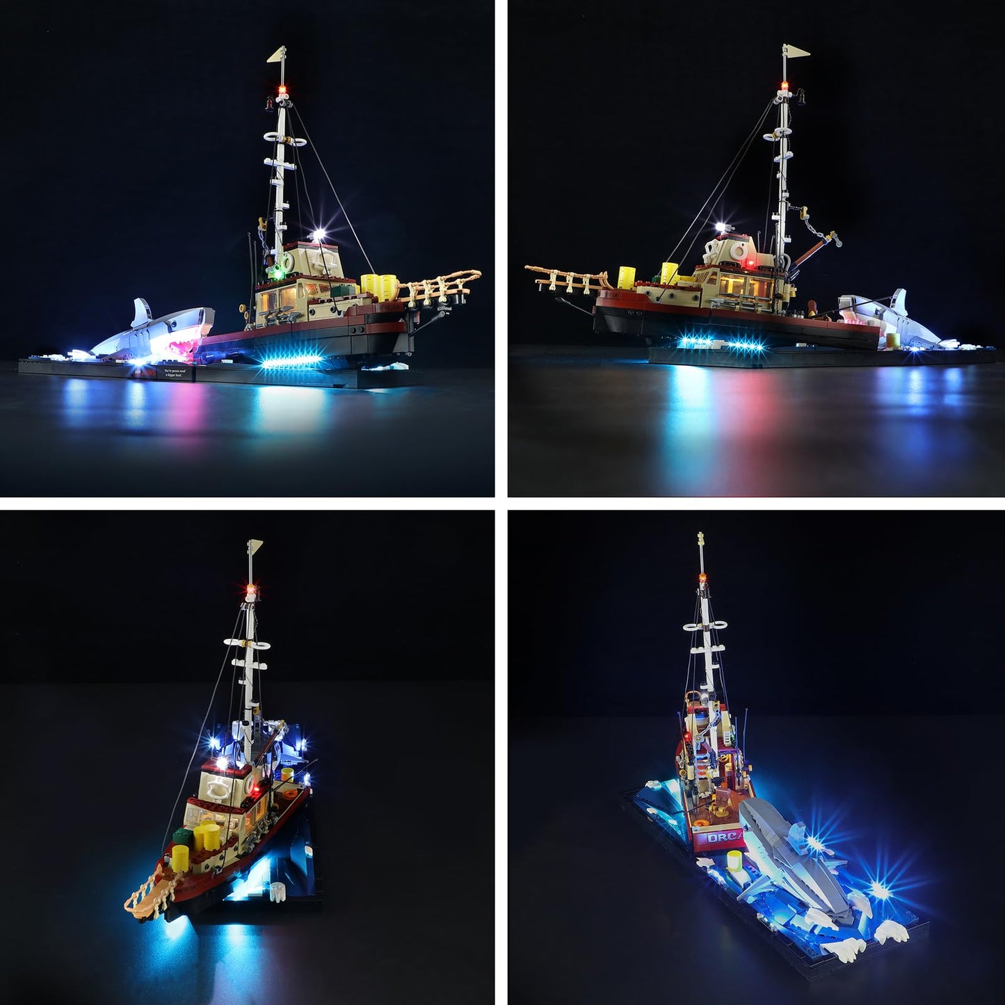 Briksmax Light Kit For Jaws - Led Lighting Compatible With Lego Ideas 21350 Building Set