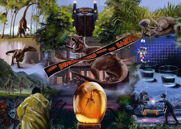Ravensburger Jurassic Park Movie Poster 1000 Piece Jigsaw Puzzle - 12000187 - Handcrafted Tooling, Made in Germany, Every Piece