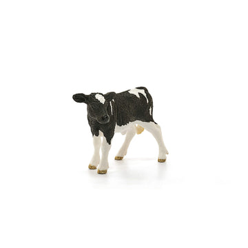 Schleich Farm World, Farm Animal Toys For Kids And Toddlers, Black And White Baby Holstein Cow Toy, Ages 3+, Multicolor, 2 Inch